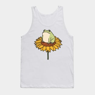 Frog on Sunflower Tank Top